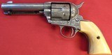 Colt Single Action,Engraved W/Ivory Grips In 38-40 Calibre. - 2 of 8