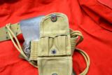 1917 Revolver HOLSTER, WEB BELT AND CARTRIDGE CASE,LANYARD CORD! NICE SET! - 8 of 9