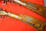 Cornell Kemper (C. Kemper) PAIR Kentucky long rifles matched pair!1-FLINT 1-PERCUSSION - 7 of 16