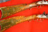 Cornell Kemper (C. Kemper) PAIR Kentucky long rifles matched pair!1-FLINT 1-PERCUSSION - 1 of 16