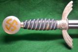 A LUFTWAFFE 1ST. MODEL SWORD COMPLETE WITH SHEATH A THIRD REICH ITEM - 3 of 14