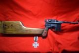 Mauser Broomhandle C96 9MM w/harness and STOCK! - 1 of 11