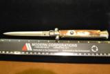 Italy Inox STAG SCALES Switchblade DAGGER BLADE! - 1 of 5