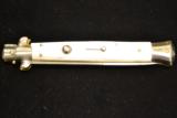 INOX ITALY 11" White Faux PEARL Scales FULL AUTO NEW! - 3 of 4