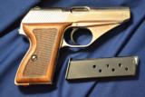 Mauser HSC POST WAR 9mm Kurz (.380acp) RARE NICKEL FINISH! NICE! - 1 of 10