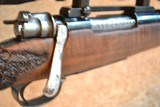 NEW Mauser Small Ring 98 CUSTOM Carbine in .243 Winchester HAND CARVED FULL STOCK! - 7 of 12
