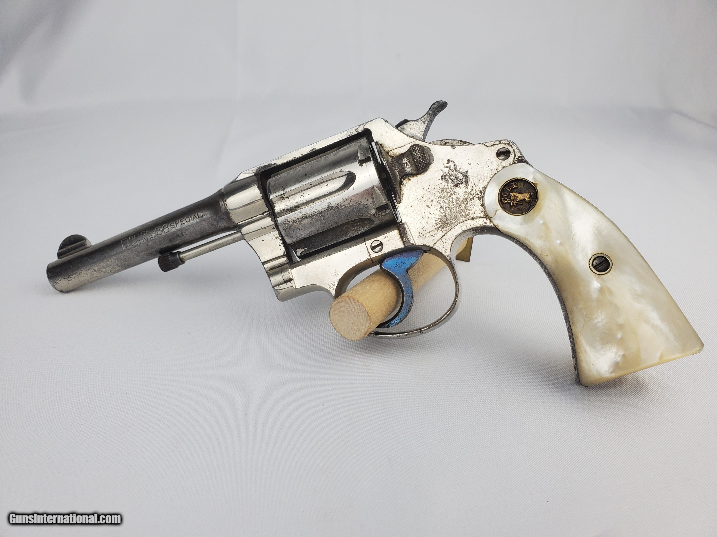 Colt Police Positive Special 38 Special Original Pearl Grips Factory Letter To Mexico 9559