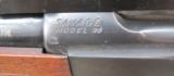 SAVAGE 99, Feather weight, 358 CALIBER, with LYMAN ALL AMERICAN, 4X Scope - 6 of 8