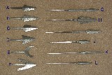 Hand Forged Damascus Arrow Points - 3 of 3