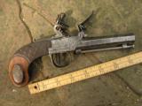 French boxlock flintlock coat pistol, ca. 1790 - 1 of 2