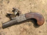 Knights, Suffolk .46 cal. flintlock, pocket pistol, ca. 1800 - 1 of 4