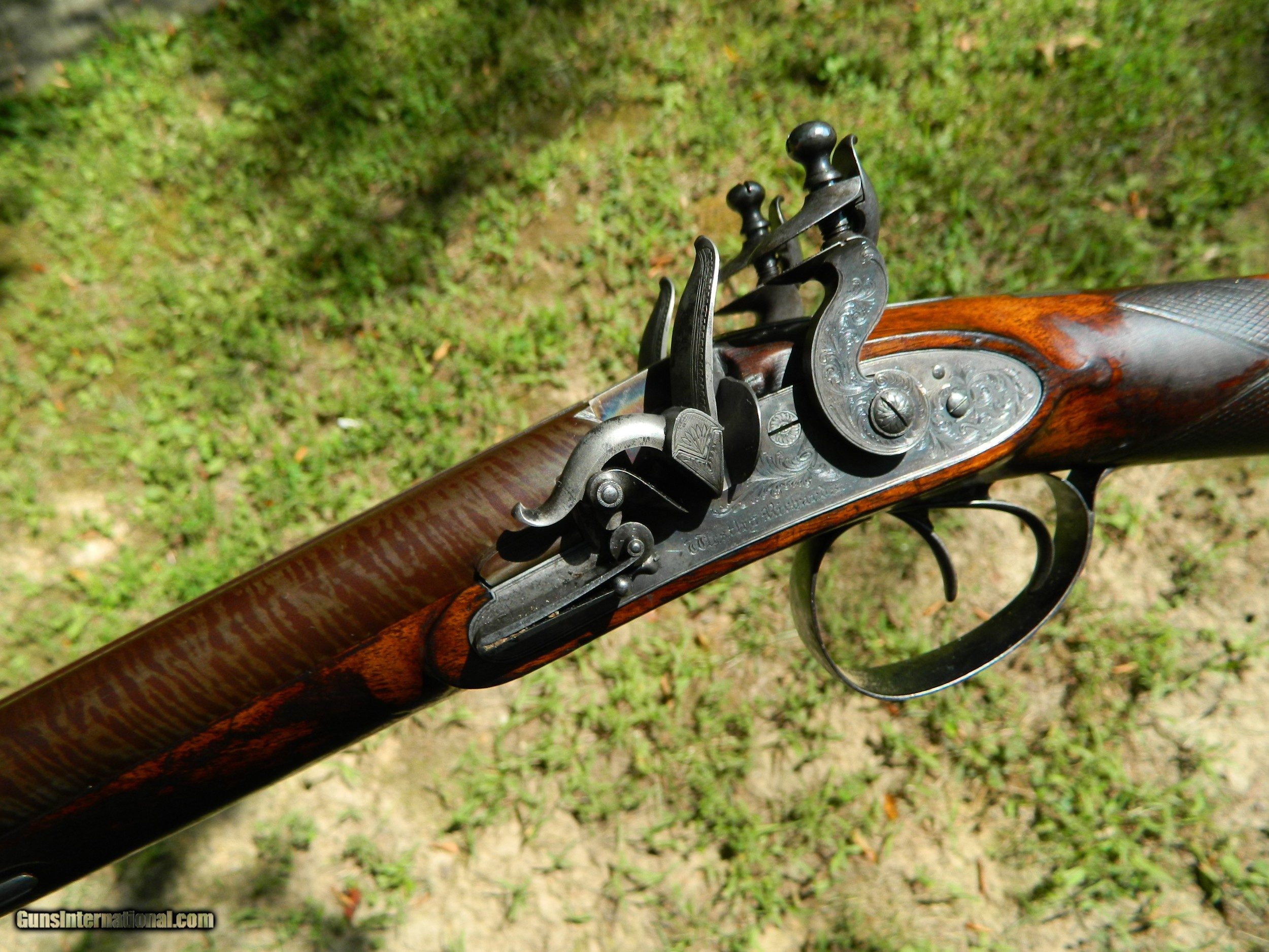 Westley Richards 14bore Flintlock Shotgun with extra set of .54 cal
