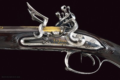 LePage, Paris. Magnificent 18-bore double flintlock sporting gun, made in 1806. - Image 4 of 25
