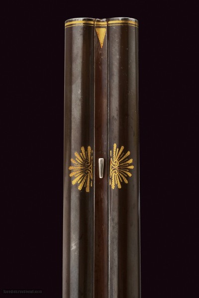 LePage, Paris. Magnificent 18-bore double flintlock sporting gun, made in 1806. - Image 11 of 25