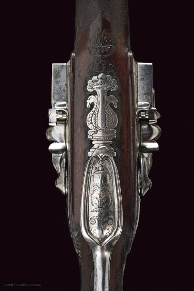 LePage, Paris. Magnificent 18-bore double flintlock sporting gun, made in 1806. - Image 12 of 25