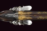 LePage, Paris. Magnificent 18-bore double flintlock sporting gun, made in 1806. - 7 of 25