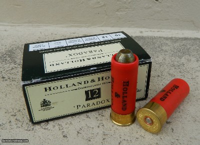 Holland & Holland 12ga. Paradox Rifle Ammo