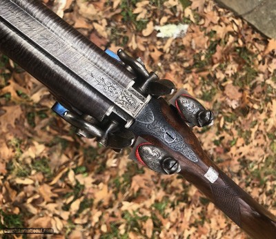 John Manton and Son, London. An absolutely stunning 14-bore, cased double barreled, Flintlock Sporting Gun, #10571, made in 1830. - Image 9 of 25