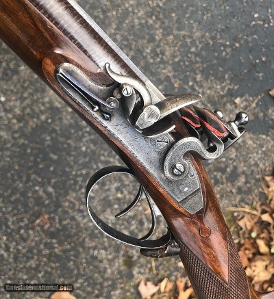 John Manton and Son, London. An absolutely stunning 14-bore, cased double barreled, Flintlock Sporting Gun, #10571, made in 1830. - Image 4 of 25
