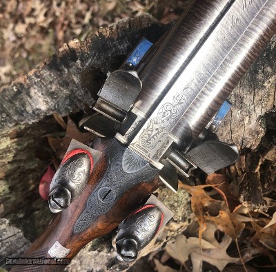 John Manton and Son, London. An absolutely stunning 14-bore, cased double barreled, Flintlock Sporting Gun, #10571, made in 1830. - Image 8 of 25