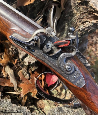 John Manton and Son, London. An absolutely stunning 14-bore, cased double barreled, Flintlock Sporting Gun, #10571, made in 1830. - Image 3 of 25