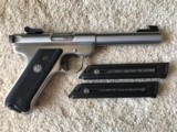 Ruger MKII Stainless, Bull Barrel Target - 1 of 7
