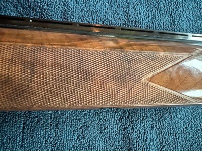 BROWNING SUPERLIGHT, 12GA GRADE VI, AMAZING FEATHERCROTCH WALNUT STOCK, APPERS TO BE UNFIRED. - Image 6 of 11