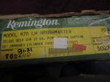 REMINGTON 870 WINGMASTER 12GA. - LEFT HAND - 20-INCH BRUSHMASTER - DELUXE DEER - WITH BOX - 15 of 15