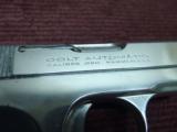 COLT 1908 .380 - NICKEL - MADE IN 1923 - EXCELLENT - 5 of 14