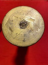 2 WWI 75mm Trench Art Vases French Cannon Shell Oak Leaf & Heart Motif - 5 of 5