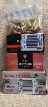 MULTIPLE BRANDS OF .32 ( 7.65 BROWNING ) CALIBER AMMO - 2 of 2