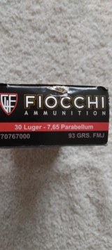 FIOCCHI
.30 LUGER
( 7.65
PARABELLUM
) - 2 of 4