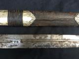 old Kindjal complete with its scabbard, early 19th - 7 of 10