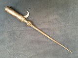 Long iron of rapier in four pieces, 17th century socket with a hook, miss the woods and wood ... total length: 53.1 cm length of the tip: 37 cm - 2 of 9