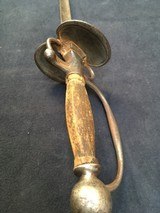 French sword of sergeant of infantry around 1760, 18th century blade engraved on the third without scabbard, missing shagreen and filigree on the hand - 9 of 10