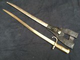 bayonet sword "chassepot" model 1866 for rifle Remington rolling block of the national defense, war of 1870/1871, - 3 of 11