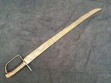 French saber model 1767 rare iron guard instead of brass, revolutionary production, very stitched blade, without scabbard average condition - 2 of 10