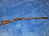 Antique
percussion Kentucky style half stock long rifle. - 1 of 9