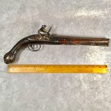 ANTIQUE ITALIAN 18th CENTURY OVERCOAT FLINTLOCK PISTOL SIGNED Gv BANCHI Circa 1780 - 12 of 15