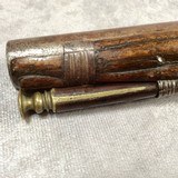 ANTIQUE ITALIAN 18th CENTURY OVERCOAT FLINTLOCK PISTOL SIGNED Gv BANCHI Circa 1780 - 7 of 15