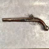 ANTIQUE ITALIAN 18th CENTURY OVERCOAT FLINTLOCK PISTOL SIGNED Gv BANCHI Circa 1780 - 2 of 15