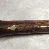 ANTIQUE ITALIAN 18th CENTURY OVERCOAT FLINTLOCK PISTOL SIGNED Gv BANCHI Circa 1780 - 10 of 15