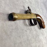 ANTIQUE PERCUSSION KETLAND LONDON BRASS CANNON BARREL PISTOL 1840's - 5 of 8