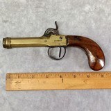 ANTIQUE PERCUSSION KETLAND LONDON BRASS CANNON BARREL PISTOL 1840's - 8 of 8