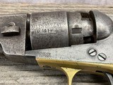 Rare Colt 1862 Pocket Navy 36 Cal. 5 Shot #4617 Matching With Original Holster Civil War5-1/2