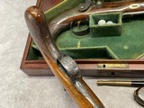 Tho. Wilson & Co. Cased Percussion Pocket Pistols w/ Original Case and Accoutrements Label - 13 of 15