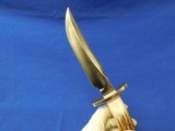 Non-Cataloged Randall model 12 Little Bear Bowie Stag w/ Sheath Unsharpened - 8 of 20