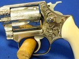 Hand Engraved Smith & Wesson model 60-7 38 Special Real Ivory Grips Mirror Polish - 11 of 19
