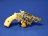 Hand Engraved Smith & Wesson model 60-7 38 Special Real Ivory Grips Mirror Polish - 1 of 19