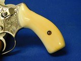 Hand Engraved Smith & Wesson model 60-7 38 Special Real Ivory Grips Mirror Polish - 10 of 19